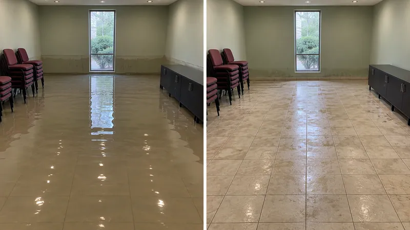 Water Extraction Near Hurst Public Library before and after accessible water pickup